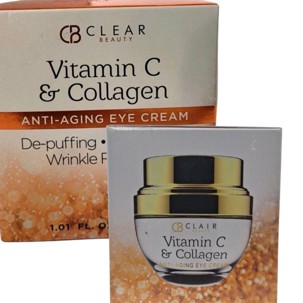 (Set 2) CLAIR Beauty Vitamin C Collagen Anti-Aging Eye Cream Wrimkle Reducing NW